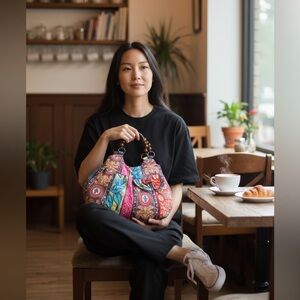 Bohemian Multicolor Women's Shoulder Bag